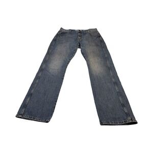 Wrangler Retro Slim Straight Leg Jeans Mens 33x32 Blue Denim 1088MWZDK